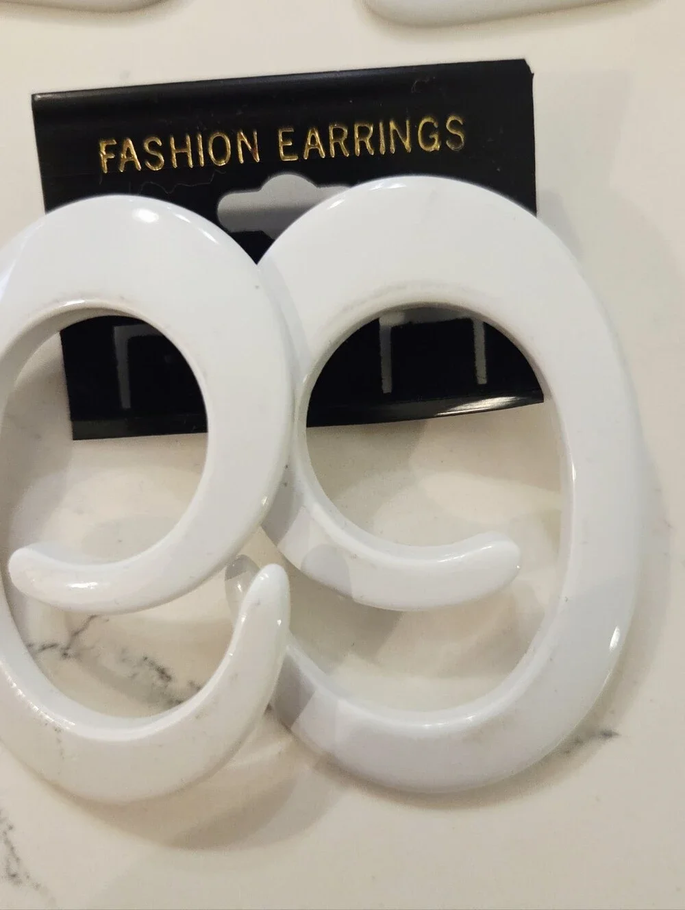 BOLD VTG DALESSIO Mixed Colors  Shapes Gold Earrings Clip On 1980 Runway Lot 9
